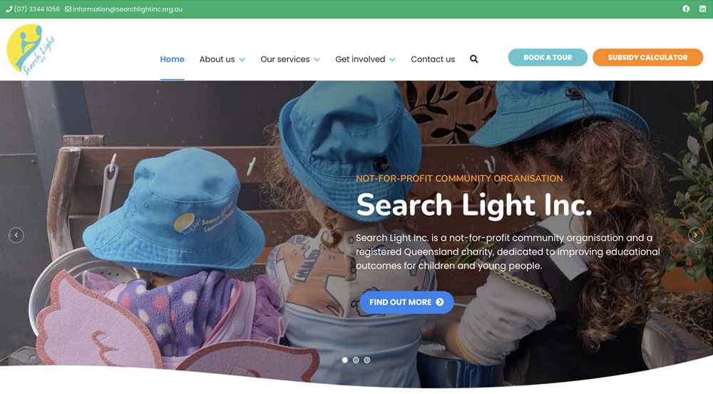 not for profit website design